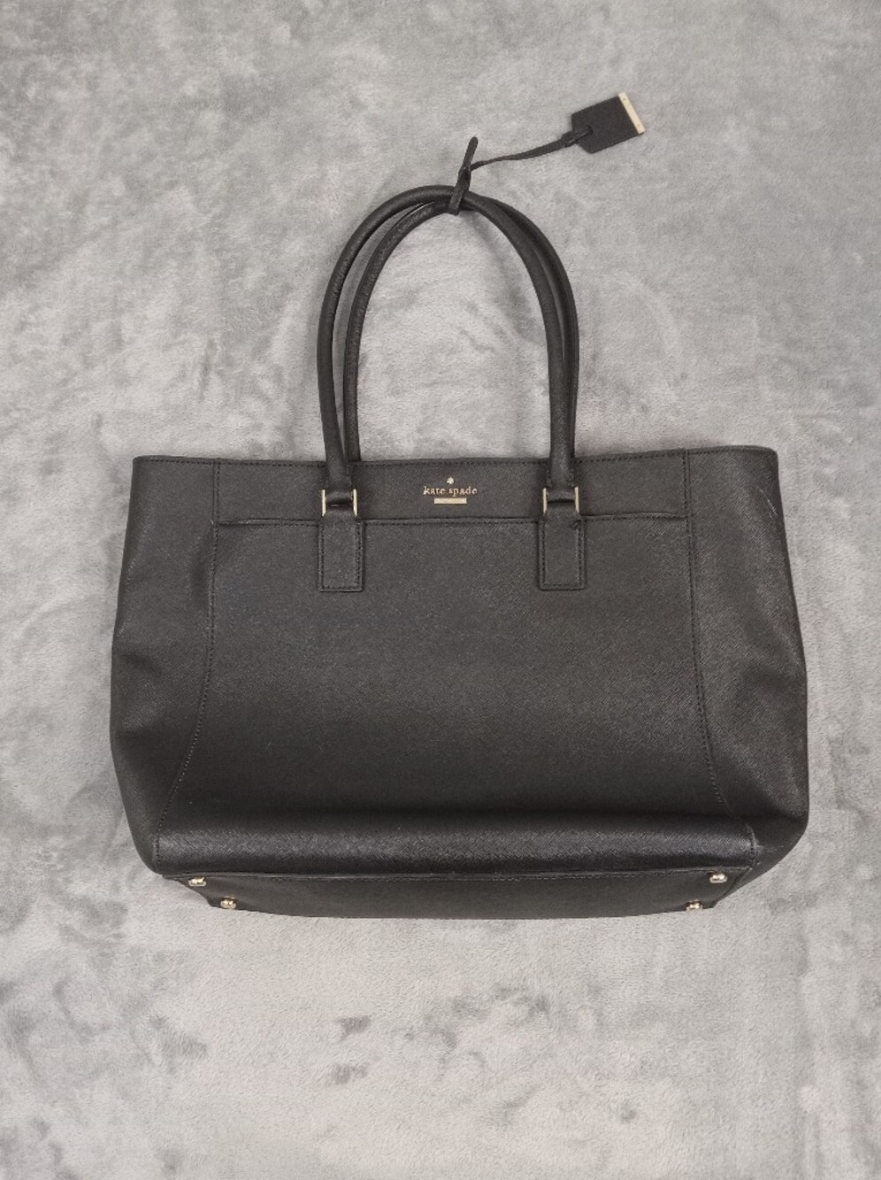 Kate Spade Women's Black Genuine Leather Tote Bag One  Size